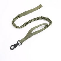 Tactical Dog Training Bungee Leash Military Dog Leash Quick Release Elastic Leads Rope with 2 Control Handle,4ft for Medium Large Dogs