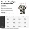 thumbnail image 5 of Gukieu Sea ​​Urchin Print Men's Short-sleeved Shirts, Button-down Pocket Shirts, T-shirts, Beach Vacation Travel Summer Clothing-Small, 5 of 5