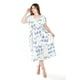 thumbnail image 1 of Vestido de lino con encaje Roman Fashion Azul Flor Talla Extra 36, 1 of 6
