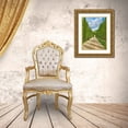 thumbnail image 3 of Eggers, Julie 19x24 Gold Ornate Wood Framed with Double Matting Museum Art Print Titled - Italy-Tuscany Road lined with Italian cypress leading to a villa, 3 of 4