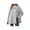 Gray, variant on Zynoxe Womens Jackets With Buttons Classic Lapel Collar Winter Jackets for Women Loose Long Sleeve Mid‑Length Open Front Coat Versatile Solid Color Casual Outerwear Coat 2 Ways To Wear S