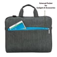 thumbnail image 4 of Laptop Bag Messenger Bag, Water Resistant Nylon Laptop Shoulder Bag with Multiple Pockets, Padded Compartment Fits 15.6 Inch Laptops Chromebooks Tablets, 4 of 6