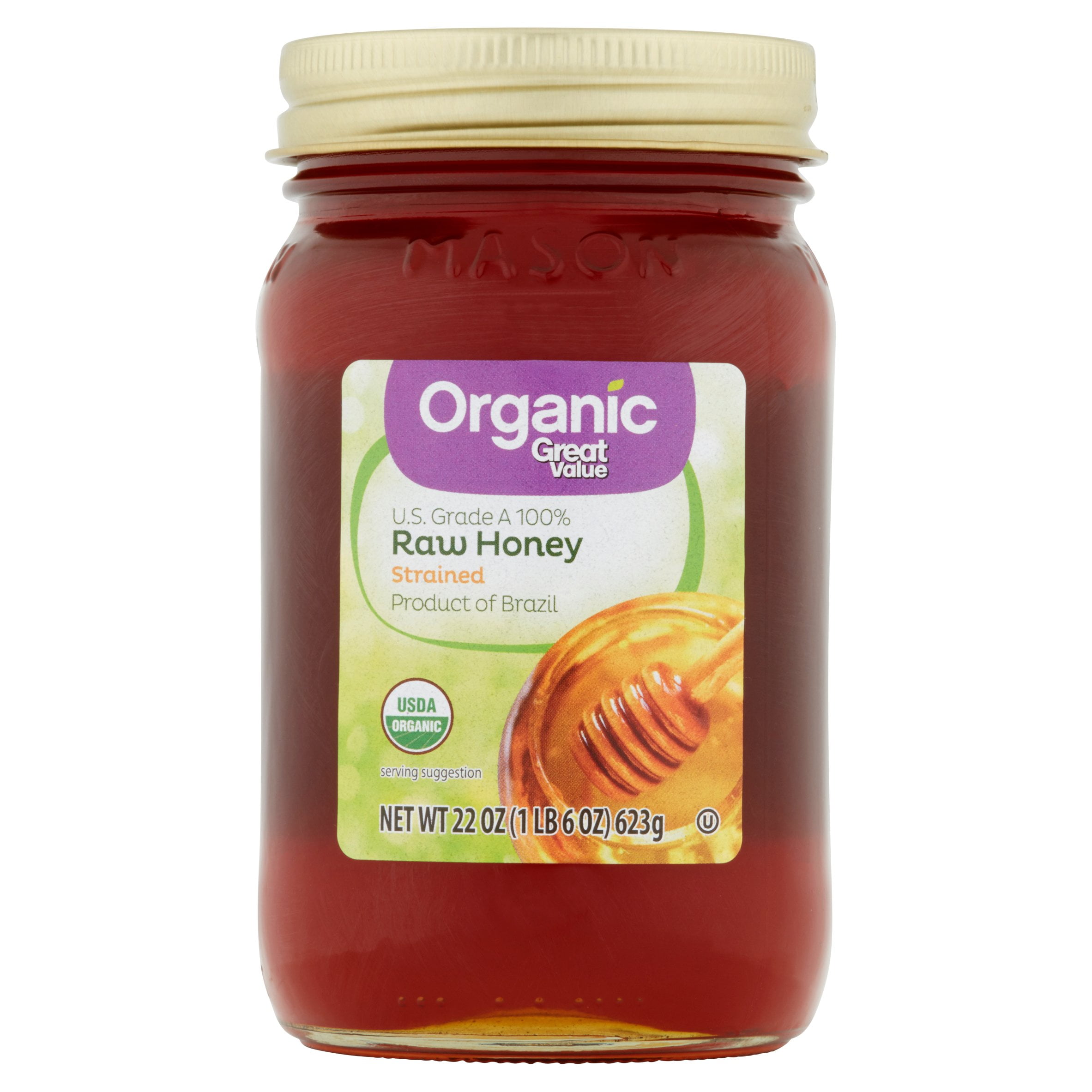 Great Value Organic Raw Honey, 22 Oz. by Wal-Mart Stores, Inc.
