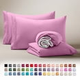 thumbnail image 1 of Clara Clark Juego de Sábanas Individual, Lujo 3 Piezas con Bolsillos Profundos, Ropa Cama Infantil Microfibra Ultrasuave, Rosa Claro, 1 of 8