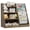 Gray Wood Grain, variant on Hironpal Kids Bookshelf and Toy Storage Organizer, 4 Tier Wooden Kids Bookcase with Sling Book Rack in Kids Room Playroom Nursery for Kids, Children, Toddlers