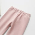 thumbnail image 6 of Annhoo Winter Leggings for Girls Casual Solid Elastic High Waisted Tights Kids Comfy Warm Cotton Bottoms, 6 of 6