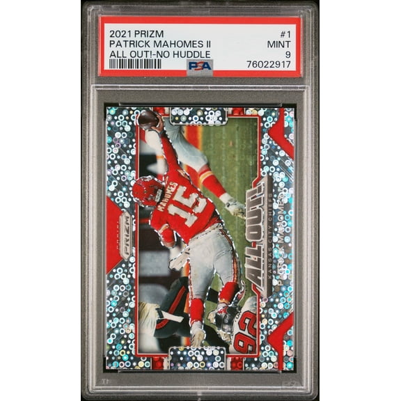 2021 Panini Prizm All Out! Patrick Mahomes II No Huddle #1 PSA 9 MINT Chiefs