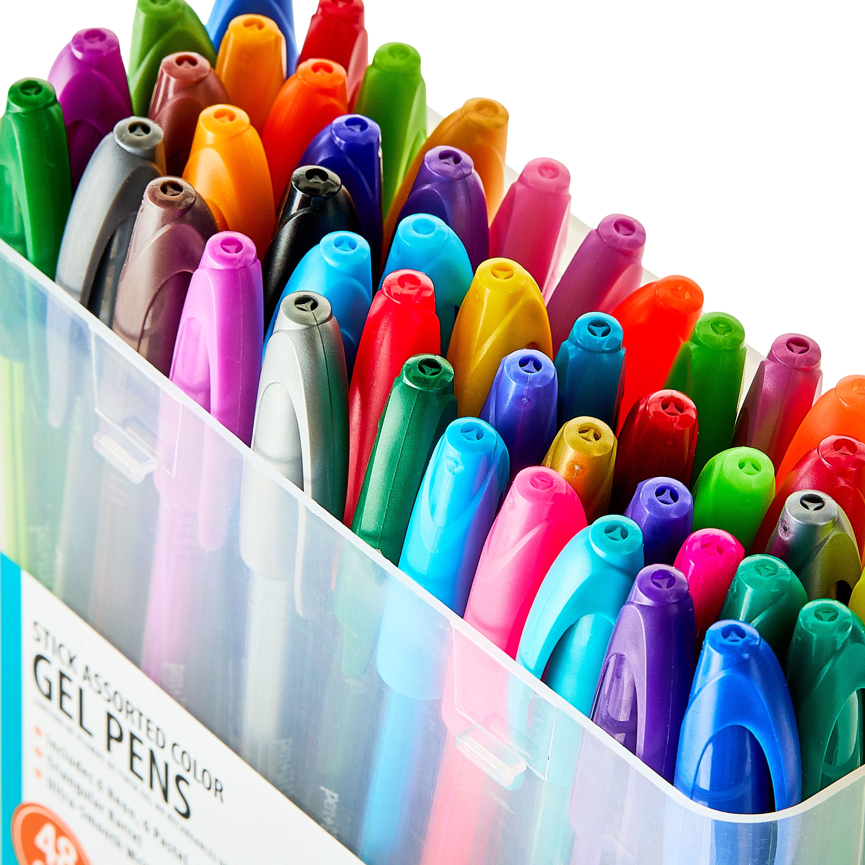 Pen+Gear Gel Stick Pens, Medium Point, 0.7 mm, Assorted Colors, 48-count, 192511