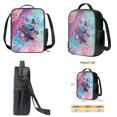 thumbnail image 4 of ZUXONGSY Tie-Dye Turtle Butterfly Floral Print Backpack Set for Girls Boys 3 PCS School Bookbag for Kindergarten Elementary Preschool Middle Kids Schoolbags with Lunch Box Pencil Case Set, 4 of 6