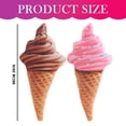 thumbnail image 4 of Simulation Ice Pillow For Fun Gift Long Plush Back Cushion Cute Food Stuffed Animals For Room Decor, 4 of 9