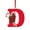 D, variant on AUHomi 26 Letter Christmas Tree Hanging Pendant, Personalized Christmas Letter Ornament, 26 Alphabet Letters for Tree Hanging, DIY Craft Xmas Decoration (Y)
