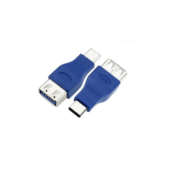 USB 3.1 Type C,1 Pack USB-C to Type A USB 3.0 Female Adapter for Apple New Macbook 12 Inch,ChromeBook Pixel, Nokia N1 Tablet and Other Type-C Devices(Blue)