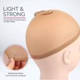 thumbnail image 5 of Wig Caps For Lace Front Wig, Stocking Wig Cap For Women, Bald Cap For Wigs, 12 Pack,Light Brown, 5 of 5