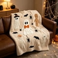 thumbnail image 5 of Halloween Flannel Throw Blanket, 39.4 x 59.06 Inch Festive Printed Thanksgiving Blanket for Sofa Couch Bed Bedroom Living Room Decor, 5 of 6