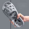 thumbnail image 1 of Zapatillas de ducha ahuecadas para hombre y mujer, chanclas antideslizantes de EVA suave para interiores y exteriores, zapatos de verano, 1 of 7