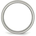 thumbnail image 3 of Chisel Titanium Brushed 8.2mm Half Round Band - Ring Size 12.0, 3 of 8