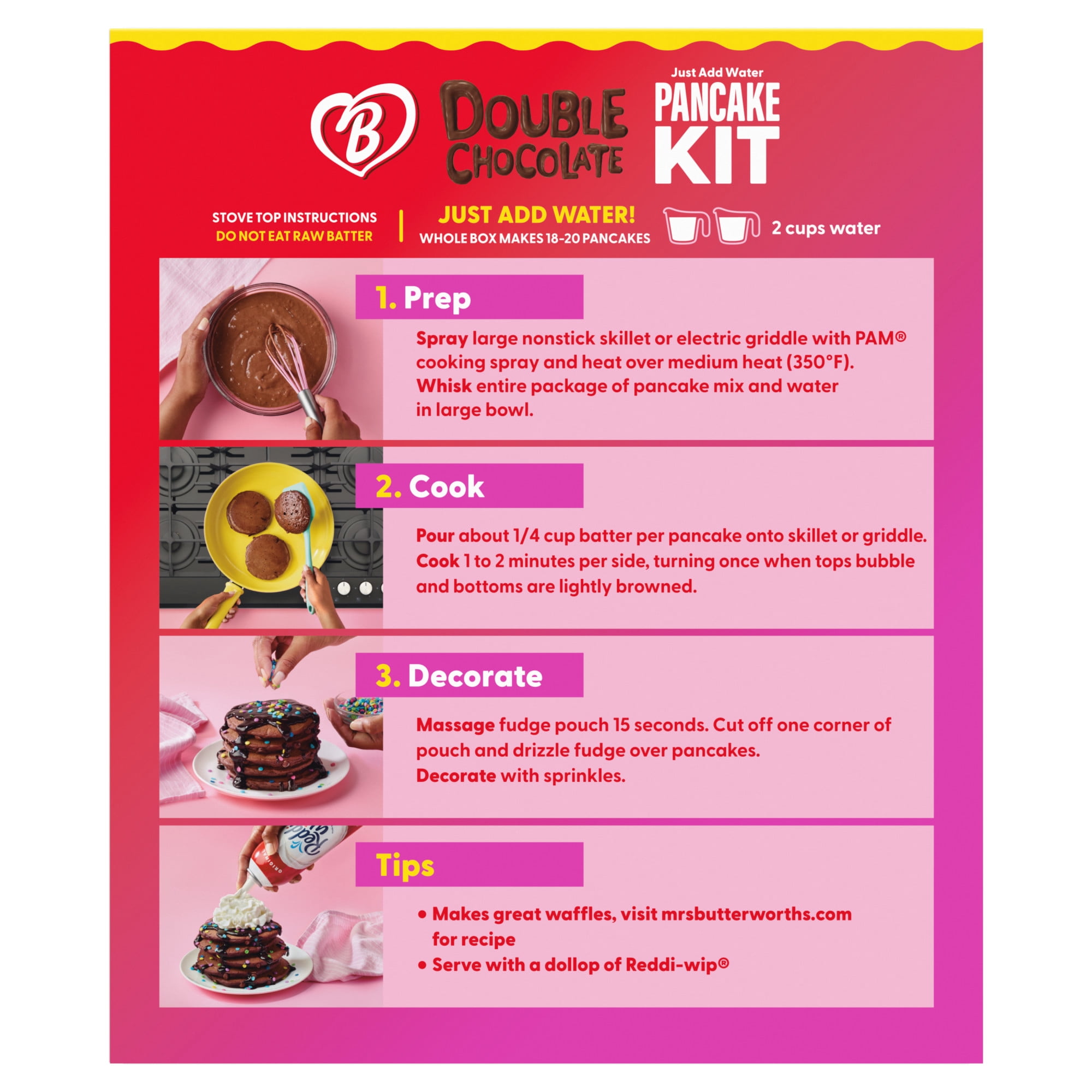Mrs. Butterworth's EPIC Double Chocolate Pancake Kit, 23.5 oz