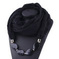 thumbnail image 2 of Women's Ethnic Style Necklace Scarf with Pendant Detail Soft Choker Neckwear, 2 of 3