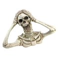thumbnail image 1 of Decoración de jardín de resina con calavera gritando, decoración de jardín para fiesta de Halloween, patio al aire libre, pasillo, decoración de césped, adorno de esqueleto aterrad, 1 of 5