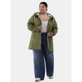 thumbnail image 2 of Big Chill Women's and Women's Plus Water Resistant Rain Coat, Sizes S-3X, 2 of 6