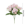 thumbnail image 3 of SouMaox Artificial Hydrangea Chrysanthemum Bouquet Lifelike Petals Elegant Floral Arrangement Table Decor for Wedding Reception Home, 3 of 9