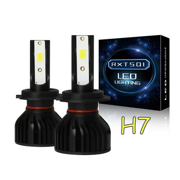 H7 LED Headlights High Beam or Low Beam Bulb 50W 7000LM Bright 6000K Cool White