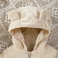 thumbnail image 4 of XBASW Toddler Girls Boys Ears Hooded Jacket Fleece Zipper Coat for Kids Warm Winter Thick Snowsuit Outerwear Size 1-6Y, 4 of 8