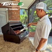 Turbo E Outdoor Electric Grill with Cart & Cover by PlugNGrill