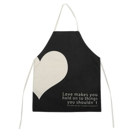 

Household Apron Waterproof Heart Apron Serving Apron Kitchen Cleaning Apron