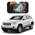 thumbnail image 2 of Fuzoiu USA Bald Eagle Print Car Windshield Sunshade,Foldable Reflective Sun Visor,Windshield Sun Shade,UV Rays Sun Visor Shade,Auto Front Sun Shield Shade-Medium, 2 of 8
