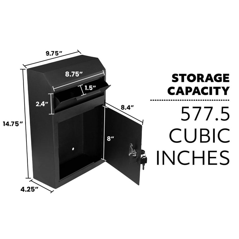 4300 Series Mail Package Drop in Black 4300 Series Mail Package Drop in Black