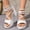 #0090-White, variant on Women's Glitter Ankle Strap Heels, Thick Block High Heel Sandals, Sparkling Party Evening Dressy Footwear Gift
