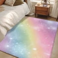 thumbnail image 4 of Abstract Rainbow Area Rugs 2.7'x5', Washable Small Throw Rugs for Kitchen Bedroom, Fantasy Ombre Moden Art Indoor Outdoor Rug Non-Slip Low Pile Carpet Runner Reversible Floor Mats, 4 of 8