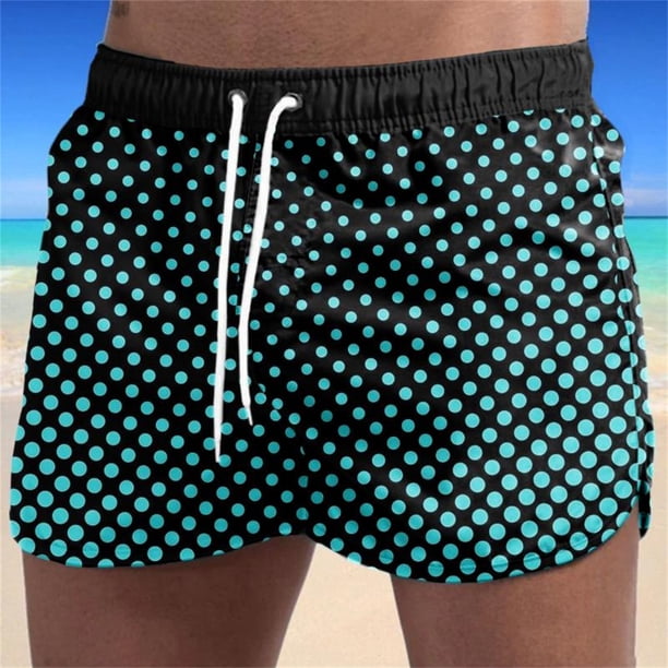 Bañadores de cinco puntos de secado rápido con cordón de secado rápido para hombres y mujeres, deportes transpirables, surf, vacaciones en la playa, bañadores de playa, bañadores de natación Pompotops qyievc7682