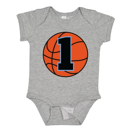 

Inktastic Basketball 1st Birthday 1 Year Old Gift Baby Boy Bodysuit