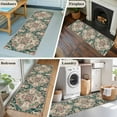 thumbnail image 5 of Runner Rug 2 x 6 Ft, Pink Green Boho Washable Non-Slip Floor Mat for Kitchen Hallway/Entryway, Abstract Medieval Vintage Ethnic Floral Long Kitchen Runner Area Rugs for Living Room, Low-Profile, 5 of 7