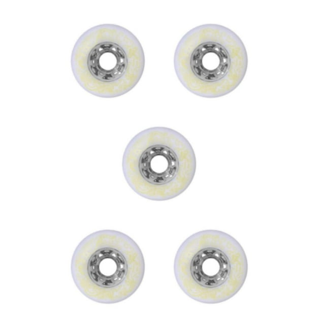 Naiovety 2 unids/set ruedas de PU de alta densidad resistentes al desgaste y altamente elásticas para ruedas de patinaje en línea rodillo Type2 NO2