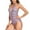 Pink, variant on Plus Size Women Tummy Control Bathing Suits Halter One Piece Swimsuits V Neck Ruched Floral Print Vintage Swimwear
