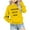 Yellow, variant on Puntoco Kids Long Sleeve Shirts Children's Shirt Long Sleeved Printed T-shirt Printed Round Neck Short Top Suitable for Boys and Girls Aged 1-12 T-shirts