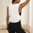 thumbnail image 6 of Pxxlle Workout Tank Tops for Women Loose Fit V Neck Running Top Solid Color Sleeveless Shirts for Gym Fitness White M, 6 of 10