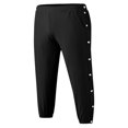 thumbnail image 4 of Men Jogger Pants Sides Buttons Workout Trousers Casual Sweatpants, 4 of 5