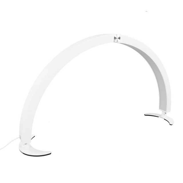 Luz LED DE MEDIA LUNA, LAMPARA DE ESCRITORIO 40W 28 PULGADAS, 10 Brillos, Ajuste de 7 Colores, Regulable Con Control Remoto, 2000lm 3200K-5600K, Blanca, Párrica