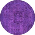 thumbnail image 1 of Ahgly Company Indoor Round Persian Purple Bohemian Area Rugs, 6' Round, 1 of 4
