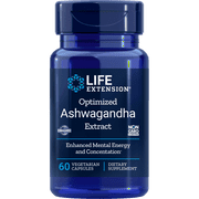 Life Extension Optimized Ashwagandha Extract 125 mg 60 Veg Caps