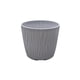 thumbnail image 2 of Macetas De Plástico Maceta de plástico gris con diseño ondulado para plantas suculentas, ideal para interiores, exteriores y balcones (1 unidad). Rkxzt, 2 of 9