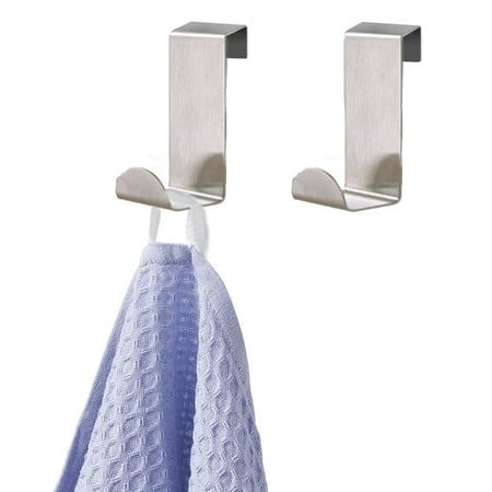 

Sunjoy Tech Over the Door Hook Over The Cubicle Storage Organizer Hooks - Wall Panel Hangers for Hanging Accessories Coats Hats Purses Bags Keychain - 2 Pack