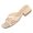 A-Beige62, variant on Bibifish Womens Block Heel Mule Sandals Square Toe Crisscross Band Smooth Upper Slip On Slide Open Toe Summer Evening Wear Ladies Sandals