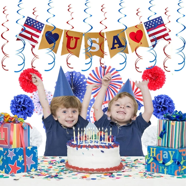 Red White And Blue Birthday Party Decor