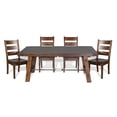 thumbnail image 5 of Sunny Designs Tuscany 106" Farmhouse Wood Extension Table in Medium Brown, 5 of 8