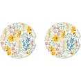 thumbnail image 2 of SPEKSEE Colorful Flowers Print Ceramic Car Interior Coasters 2 Pack, Anti Slip 2.56 Inch Absorbent Cup Mat Interior Accessories Fit for Most Cars, 2 of 7